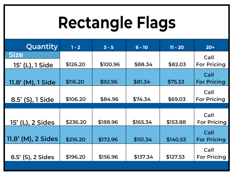 Rectangle Flags from Tampa Printing